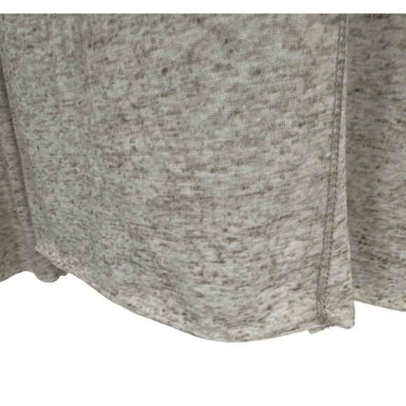 Free People Intimately Beige Heathered Long Sleeve Turtleneck Tunic Top Womens M - Picture 3 of 8